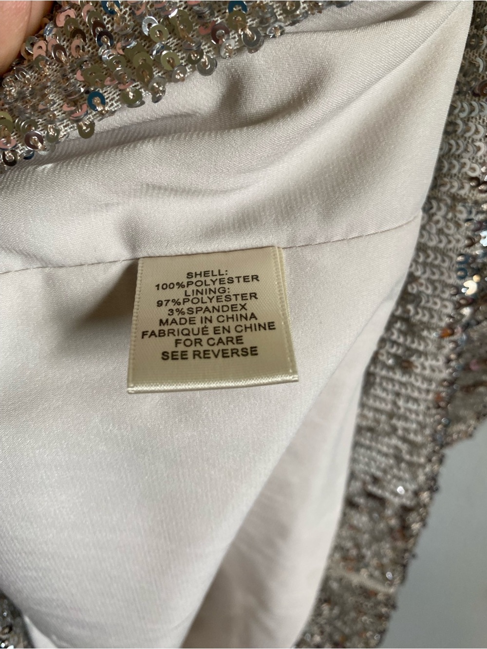 Ronny Kobo Lauper Dress Silver Medium
Sequin Cocktail Keyhole Neckline - Picture 5 of 11